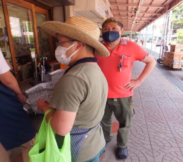 本日の最高気温は３０℃予報です。熱中症対策・感染防止対策をしっかり行います。