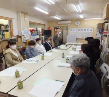 冒頭挨拶で、齊藤武敏理事長より令和4年度を振り返りながらのあいさつがありました。