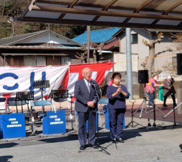 午前10時より、来賓や山崎市長さんの挨拶ではじまりました。