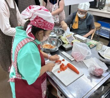 にんじん切りも見事です。